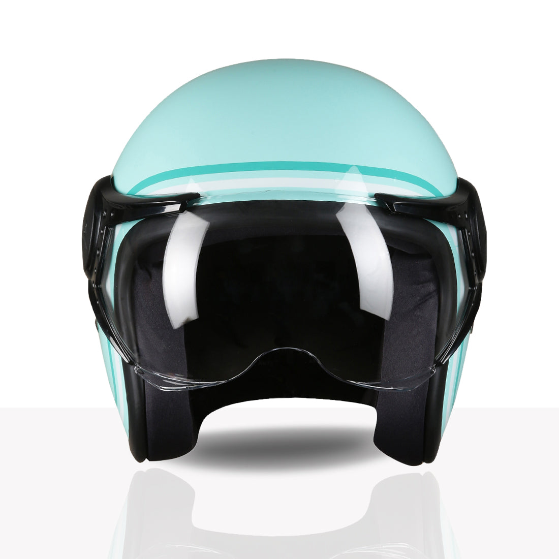 TVS MissFit Helmet for Women | Lightweight Ladies Helmet for Scooty | Stylish Girls Helmet with Extreme Comfort Fit | Women Helmet with Clear Visor | DOT & ISI Certified Helmet for Woman